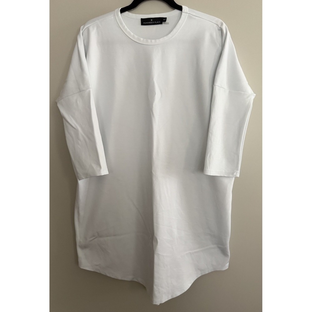 Pomander Place 3/4 Sleeve Shirt Dress White Women's‎ Size XS/S
